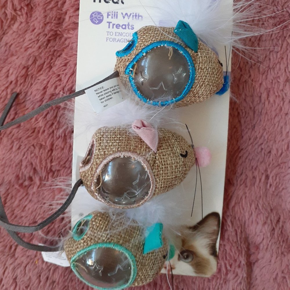 Brand New Petstages Hide "N Treat Cat Toys- 3CT